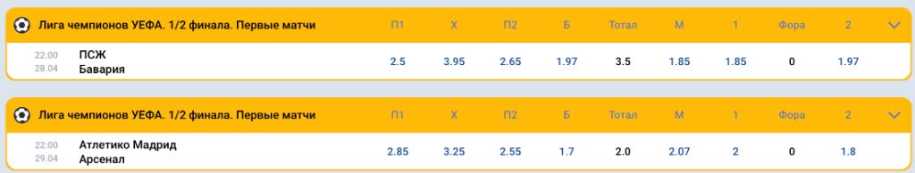 Усиленные коэффициенты на спорт в клиенте Mostbet apk